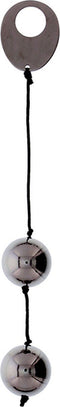 Seven Creations Vaginale balletjes DOMINO METALLIC BALLS -CHROME Zwart