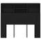 vidaXL - Hoofdbord - Kast - Zwart - Eiken - 120x19x103,5 - cm - Bewerkt - Hout