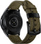 Somstyle Speciaal Leren Bandje 22mm - Geschikt Voor Samsung Galaxy Watch 46mm, Galaxy Watch 3 45mm, Gear S3 (Classic & Frontier) - Groen