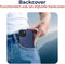 Rosso Element - 2-in-1 Hoesje - Book Case en Back Cover - Zwart