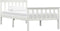 vidaXL - Bedframe - massief - grenenhout - wit - 100x200 - cm