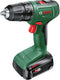 Bosch Home and Garden 06039D8007 Accu-schroefboormachine 18 V 1.5 Ah Li-ion Incl. 2 accus, Incl. lader, Incl. koffer, I