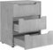 vidaXL - Dressoir - 60x40x73 - cm - spaanplaat - betongrijs - betongrijs