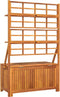 vidaXL - Opbergbox - met - latwerk - 99x50x160 - cm - massief - acaciahout