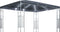 vidaXL - Prieel - met - LED-lichtslinger - 400x300 - cm - antracietkleurig