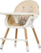 Chipolino Rio - 2-in-1 Kinderstoel met Eetblad & Zitkussen - Sand Wit