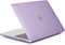 Lunso Geschikt voor MacBook Pro 15 inch (2016-2020) cover hoes - case - Mat Paars