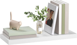 Esituro Zwevende Wandplank Wit 50 x 22,9 x 3,8 cm - Moderne MDF Wandplank - Floating Shelf voor