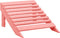 vidaXL - Tuinstoel - Adirondack - met - voetenbank - massief - vurenhout - roze