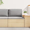 vidaXL - Ligbedkussen - voor - Rugleuning - Grijs - 70x40x12 - cm - Oxford - Stof