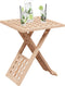 vidaXL - Opvouwbare - Salontafel - 33x33x40,5 - cm - Massief - Hout - Walnoot