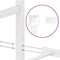 vidaXL - Bedframe - met - hoofd- - en - voeteneinde metaal - wit - 180x200 - cm