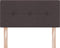 vidaXL - Hoofdbord - Met - Knopen - Donkerbruin - 80 - cm - Stof