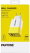 Pantone PT-PDAC02Y - Oplader - 20W USB-A en USB-C - Geel/Wit