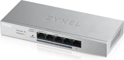 Zyxel GS1200-5HP v2 - Switch - Beheerd - 1 x 10/100/1000 + 4 x 10/100/1000 (PoE+) - desktop - PoE+ (60 W)