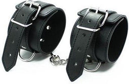 FETISH ARTS - BLACK HANDCUFFS WITH BUCKLE