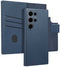 Accezz Samsung Galaxy S24 Ultra - Leather Bookcase 2-in-1 met MagSafe - Donkerblauw