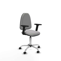 Piqueras y Crespo B2D05RP - Bureaustoel - Verstelbare hoogte met armleuning - Lichtgrijs