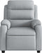 Fauteuil verstelbaar stof lichtgrijs