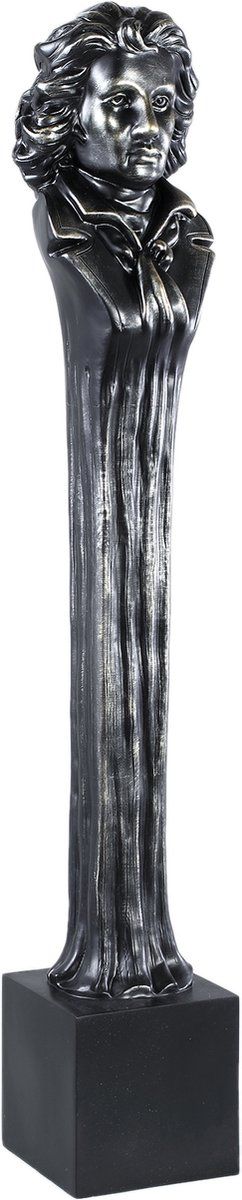 PTMD Cesar Black Poly Statue Man On Base S