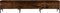 vidaXL - Tv-meubel - 150x36x30 - cm - bewerkt - hout - gerookt - eikenkleurig