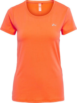 Only Play Clarisa S/S Sportshirt - Vochtregulerend - Oranje - Maat XS