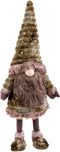 Christmas Kerstversiering Bruin Groen Metaal Weefsel 33 X 24 X 94 Cm