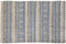Tapijt DKD Home Decor 180 x 120 x 2 cm Blauw Katoen Wit Boho
