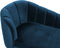 ALLIER - Chaise longue - Marineblauw - Linkerzijde - Fluweel