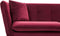 FREDERICA - Driezitsbank - Donkerrood - Fluweel