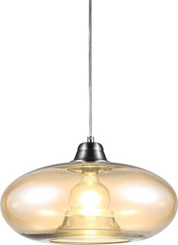 Globo LILLE - hanglamp - amberglas - Ø 40cm - E27 - 30040123