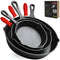 HI NATURE™ Koekenpannen - Gietijzeren Pannenset 3 - Skillet Cast Iron - Pannen Incl Siliconen Handvaten - Hapjespan - Bakpannensets - BBQ & Induct