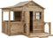 Houten Speelhuisje Laura (SwingKing) | Kinderhuisje met veranda voor Buiten in de Tuin | Voor kinderen vanaf 3 jaar | FSC Hout