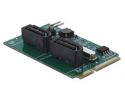 Delock 95264 - HDD/SSD Controller - mini-PCIe 2.0 x1 - 2x SATA (data) - RAID 0, 1