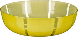 Mica Decorations Schaal Montello - 30x30x8.5 cm - Glas - Geel