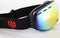 Frameless Skibril - Snowboardbril - Rood Spiegelglas - Mat Zwart - Categorie 3