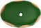 vidaXL - Opzetwasbak - ovaal - 59x40x15 - cm - keramiek - groen - en - bruin
