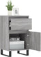 vidaXL - Dressoir - 40x35x70 - cm - bewerkt - hout - grijs - sonoma