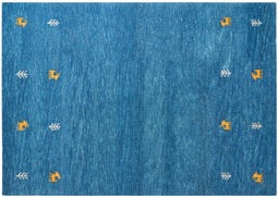 CALTI - Modern vloerkleed - Blauw - 140 x 200 cm - Wol