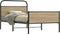 vidaXL - Bedframe - zonder - matras - bewerkt - hout - sonoma - eikenkleur - 100x190cm