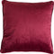 Dutch Decor FINN - Kussenhoes 60x60 cm - velvet - effen kleur - Red Plum - donkerroze - met rits - zonder binnenkussen