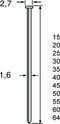 Dutack 1.6mm brads | 55mm | 2000 stuks - 5138037