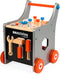 Janod Brico'kids - Magnetische DIY Trolley - Inclusief 25 Accessoires - Grijs/Hout