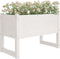vidaXL - Plantenbak - 78x40x52 - cm - massief - grenenhout - wit