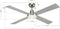 Masterlight Airfusion Quest II Huishoudelijke ventilator met bladen Chroom, Wit
