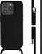 imoshion Hoesje Geschikt voor iPhone 15 Pro Hoesje Met Koord - imoshion Siliconen hoesje met koord - Zwart