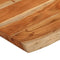 vidaXL - Tafelblad - rechthoekig - natuurlijke - rand - 90x60x3,8 - cm - acaciahout