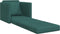 vidaXL - Vloersofa - Bed - 2-in-1 - Donkergroen - 74x77x81 - cm - Stof