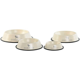 Voerbak voor honden Home ESPRIT Beige Rubber Metaal 200 ml 600 ml 700 ml 1 L 29 X 29 X 6,5 cm