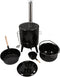 Outdoor stoofkachel set - Esschert Design - Vuurhaard - Staal - Zwart